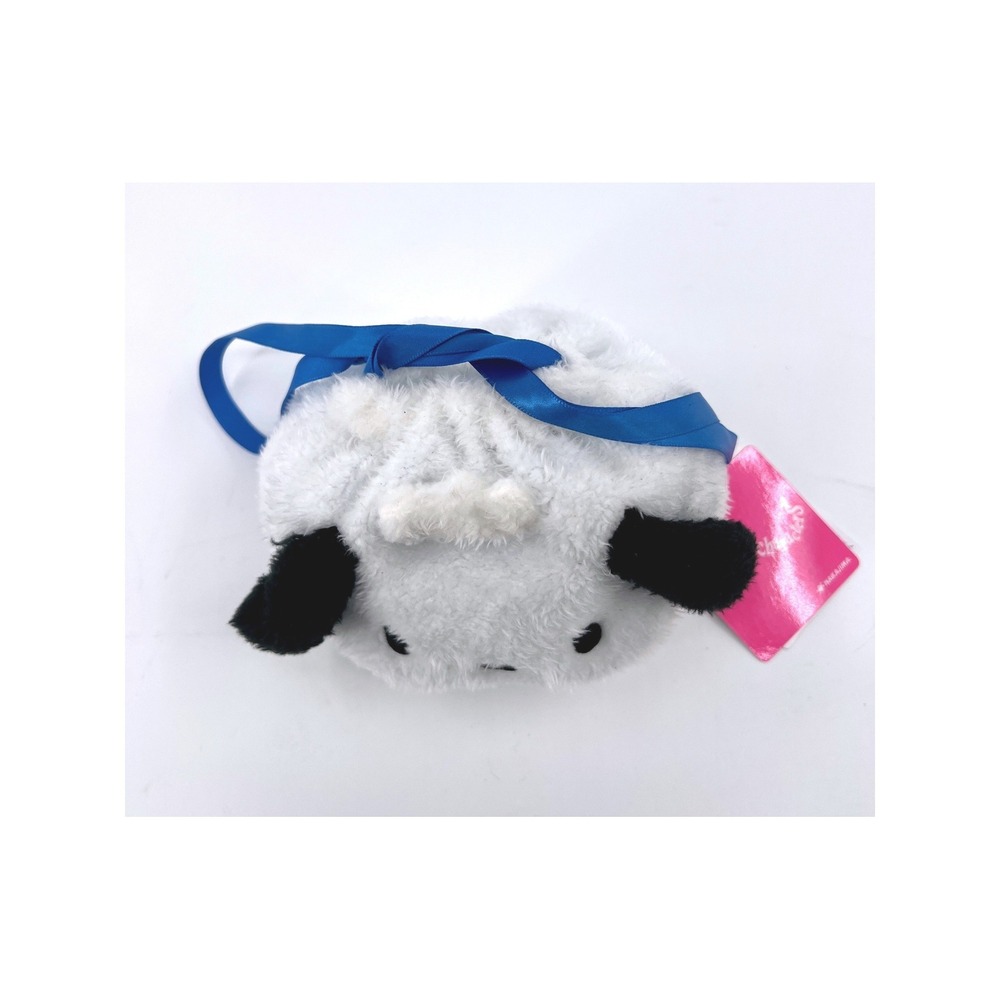 Sanrio Pochacco Drawstring Round Pouch Plush Nakajima NWT From Japan - Picture 3 of 6